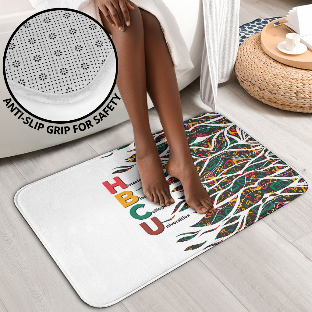 Historically Black Colleges Universities HBCU Bathroom Set Pan African Colors Tribal Pattern Typography