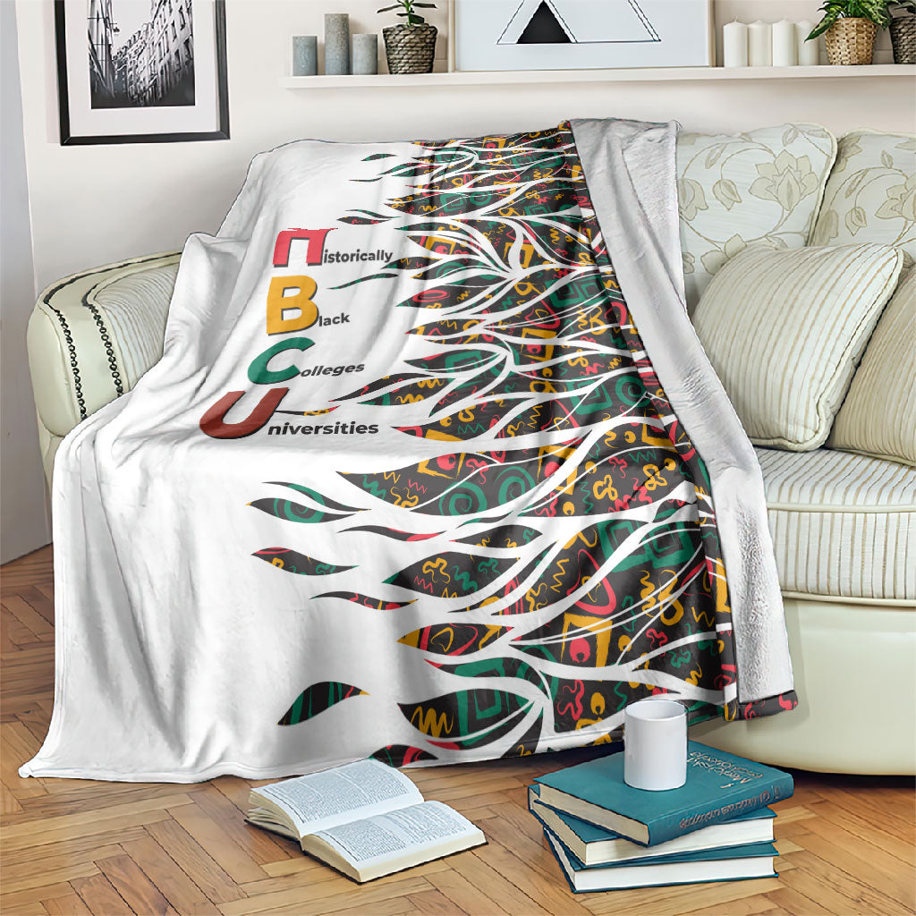 Historically Black Colleges Universities HBCU Blanket Pan African Colors Tribal Pattern Typography