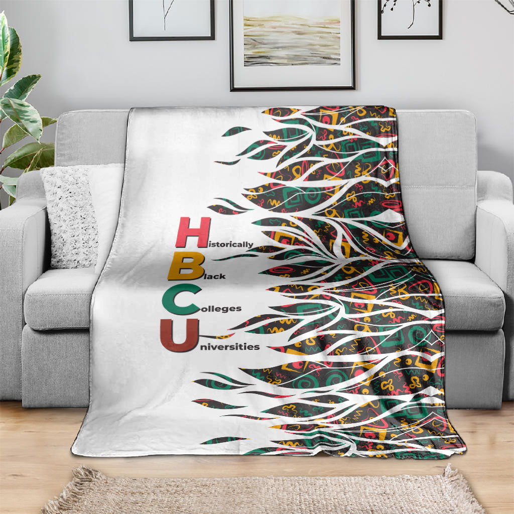 Historically Black Colleges Universities HBCU Blanket Pan African Colors Tribal Pattern Typography