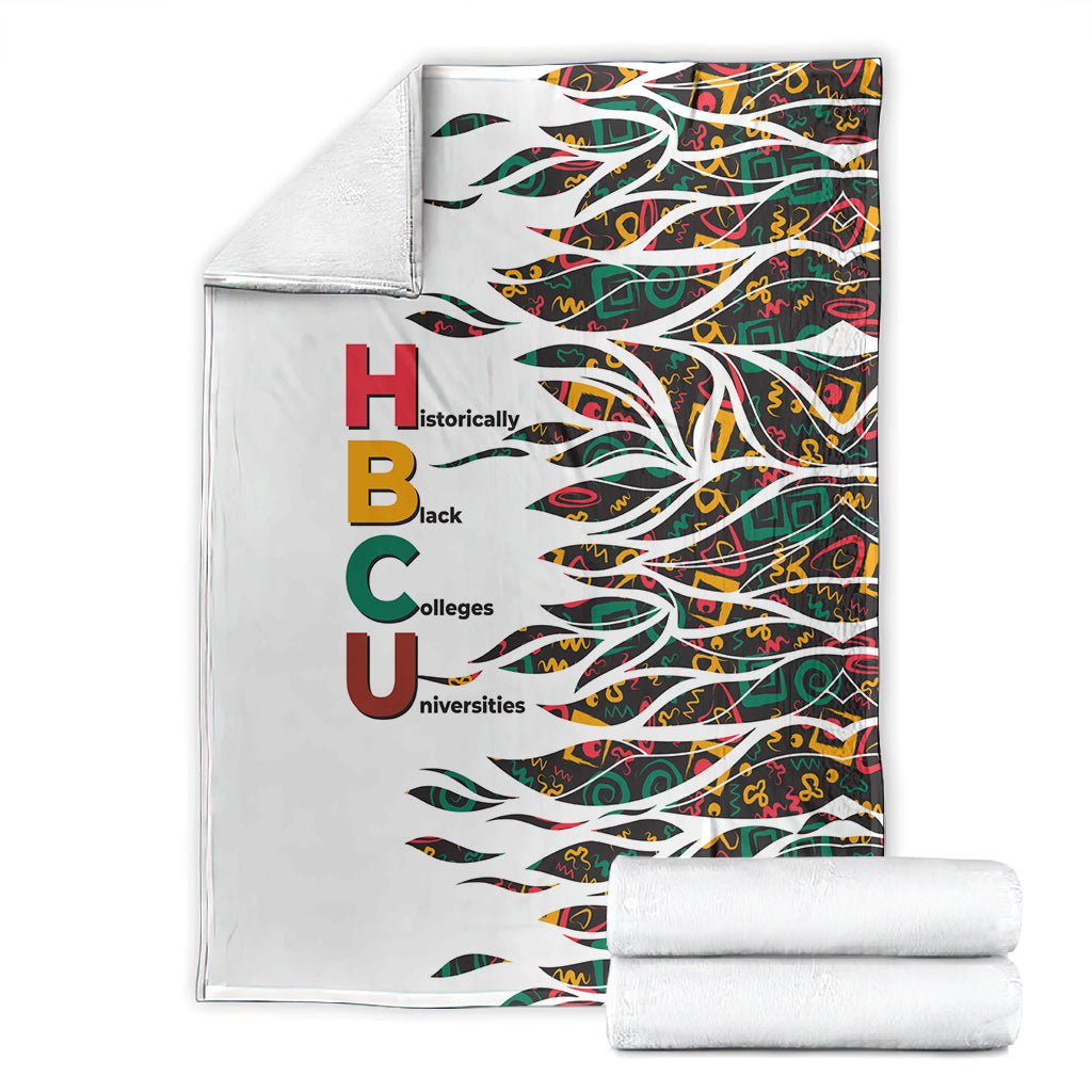 Historically Black Colleges Universities HBCU Blanket Pan African Colors Tribal Pattern Typography
