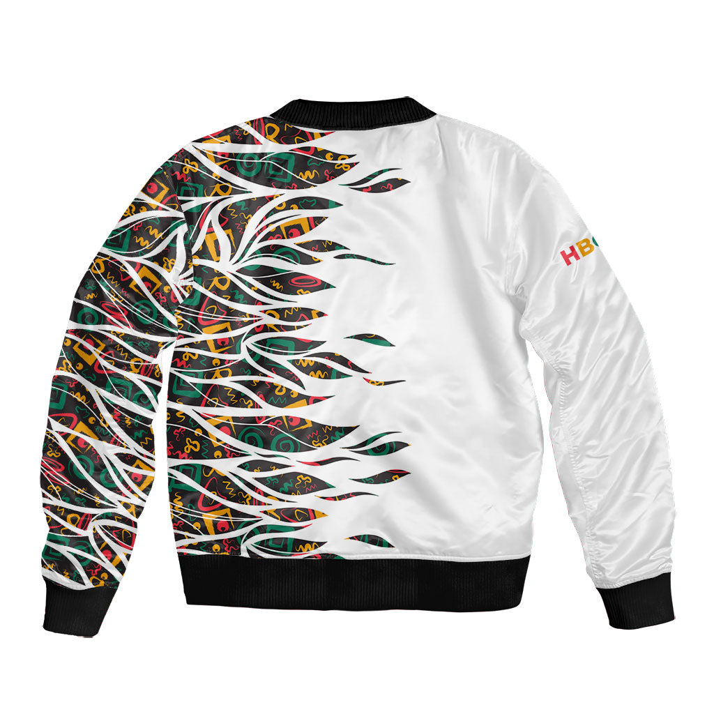 Historically Black Colleges Universities HBCU Bomber Jacket Pan African Colors Tribal Pattern Typography