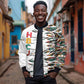 Historically Black Colleges Universities HBCU Bomber Jacket Pan African Colors Tribal Pattern Typography
