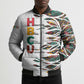 Historically Black Colleges Universities HBCU Bomber Puffer Jacket Pan African Colors Tribal Pattern Typography