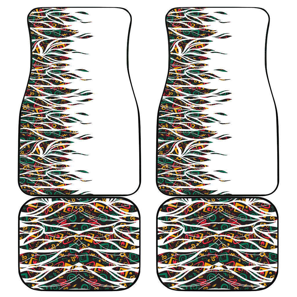 Historically Black Colleges Universities HBCU Car Mats Pan African Colors Tribal Pattern Typography