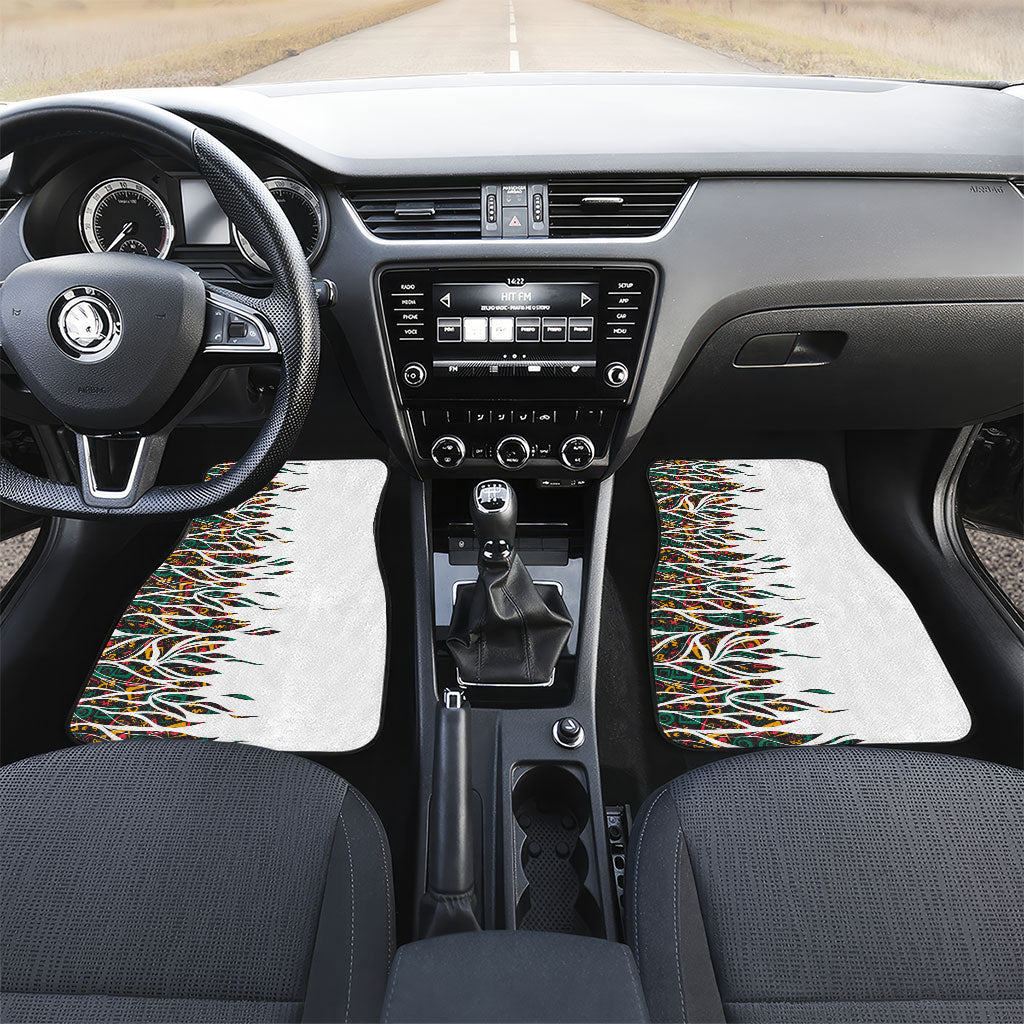 Historically Black Colleges Universities HBCU Car Mats Pan African Colors Tribal Pattern Typography