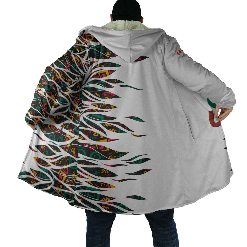 Historically Black Colleges Universities HBCU Cloak Pan African Colors Tribal Pattern Typography