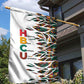 Historically Black Colleges Universities HBCU Garden Flag Pan African Colors Tribal Pattern Typography