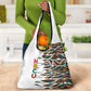 Historically Black Colleges Universities HBCU Grocery Bag Pan African Colors Tribal Pattern Typography