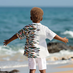 Historically Black Colleges Universities HBCU Kid Hawaiian Shirt Pan African Colors Tribal Pattern Typography