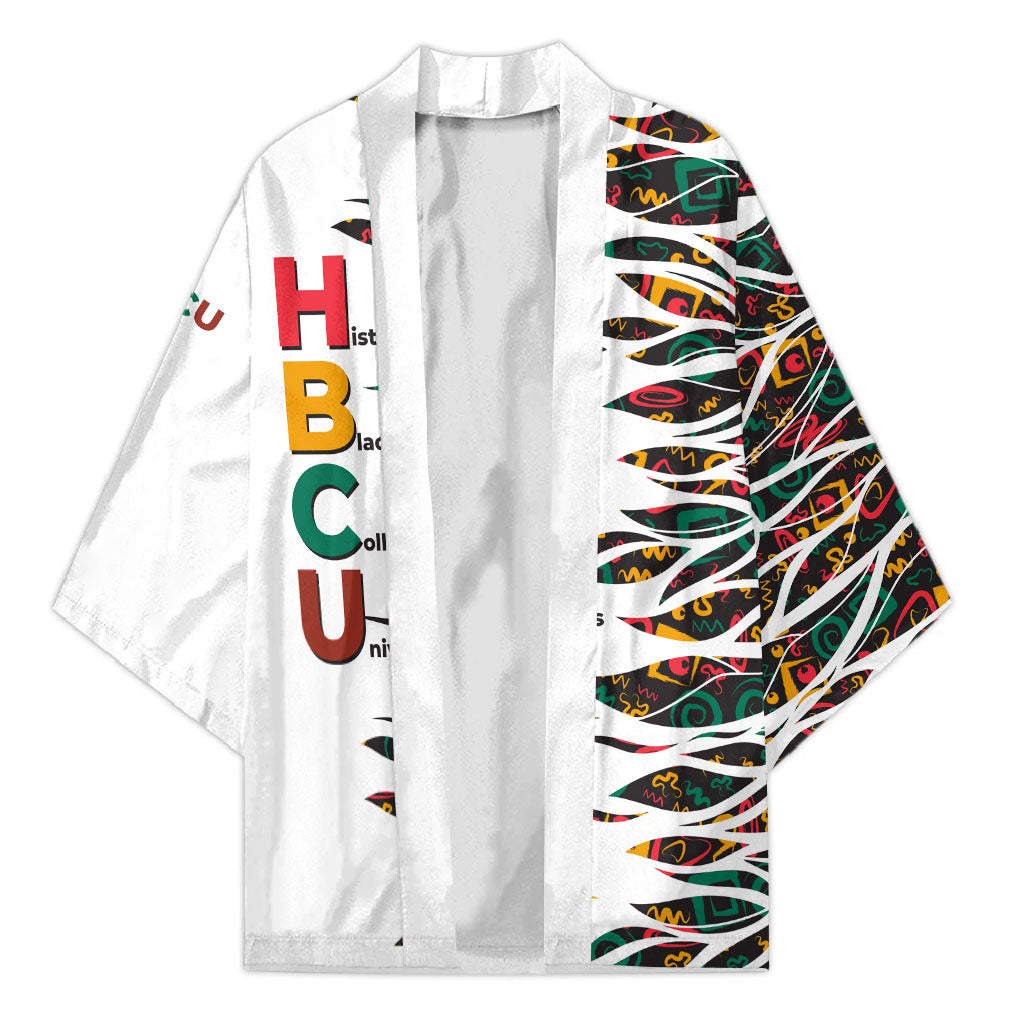 Historically Black Colleges Universities HBCU Kimono Pan African Colors Tribal Pattern Typography