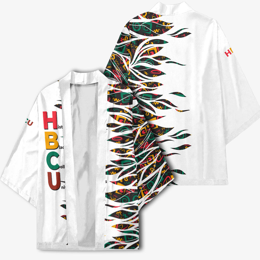 Historically Black Colleges Universities HBCU Kimono Pan African Colors Tribal Pattern Typography