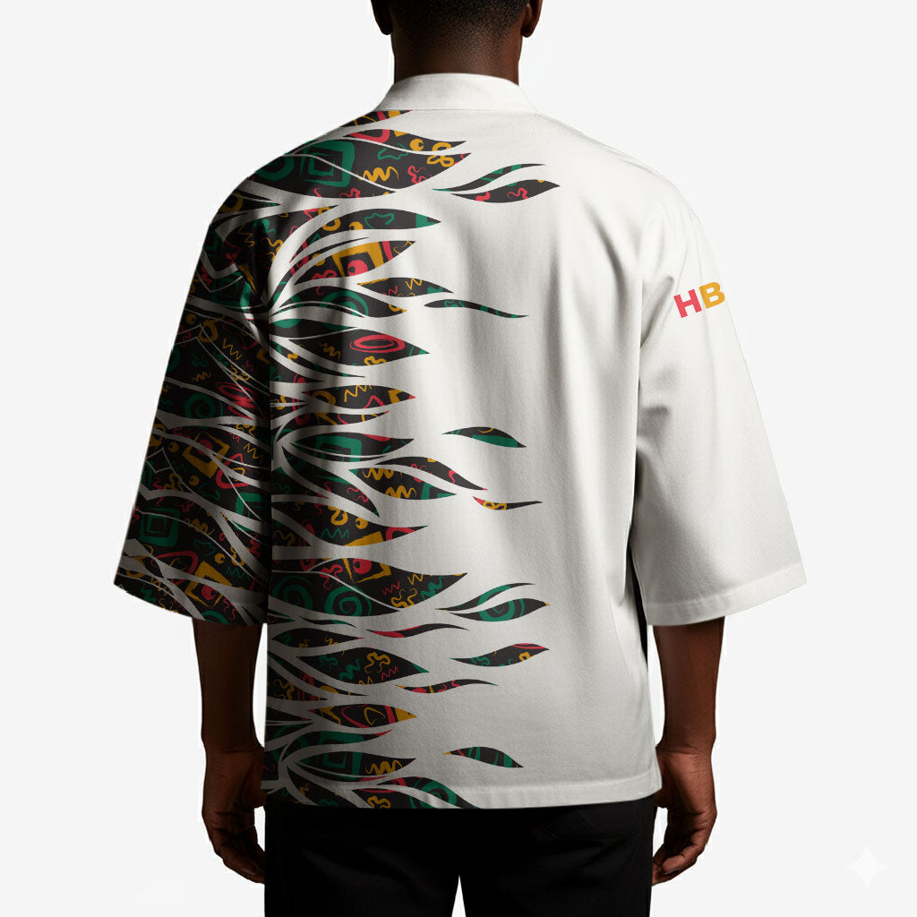 Historically Black Colleges Universities HBCU Kimono Pan African Colors Tribal Pattern Typography