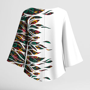 Historically Black Colleges Universities HBCU Kimono Sleeve Blouse Pan African Colors Tribal Pattern Typography