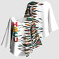 Historically Black Colleges Universities HBCU Kimono Sleeve Blouse Pan African Colors Tribal Pattern Typography