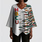 Historically Black Colleges Universities HBCU Kimono Sleeve Blouse Pan African Colors Tribal Pattern Typography