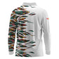 Historically Black Colleges Universities HBCU Long Sleeve Polo Shirt Pan African Colors Tribal Pattern Typography