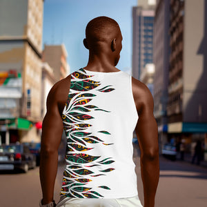 Historically Black Colleges Universities HBCU Men Tank Top Pan African Colors Tribal Pattern Typography
