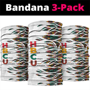 Historically Black Colleges Universities HBCU Neck Gaiter Pan African Colors Tribal Pattern Typography