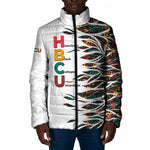 Historically Black Colleges Universities HBCU Padded Jacket Pan African Colors Tribal Pattern Typography