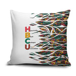 Historically Black Colleges Universities HBCU Pillow Cover Pan African Colors Tribal Pattern Typography