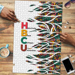 Historically Black Colleges Universities HBCU Puzzle Pan African Colors Tribal Pattern Typography