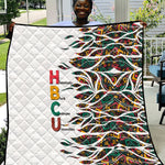 Historically Black Colleges Universities HBCU Quilt Pan African Colors Tribal Pattern Typography