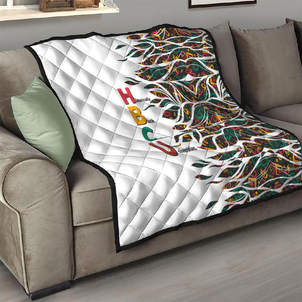 Historically Black Colleges Universities HBCU Quilt Pan African Colors Tribal Pattern Typography