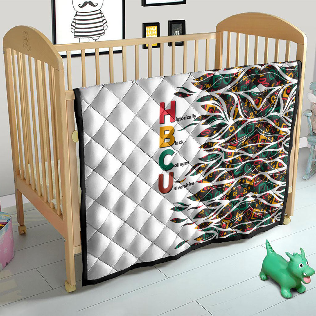 Historically Black Colleges Universities HBCU Quilt Pan African Colors Tribal Pattern Typography