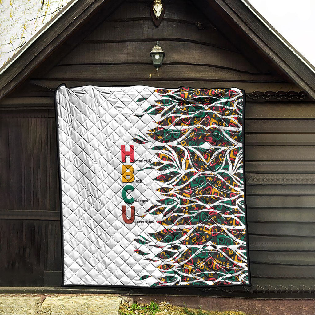 Historically Black Colleges Universities HBCU Quilt Pan African Colors Tribal Pattern Typography