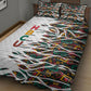 Historically Black Colleges Universities HBCU Quilt Bed Set Pan African Colors Tribal Pattern Typography
