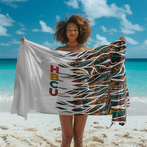 Historically Black Colleges Universities HBCU Sarong Pan African Colors Tribal Pattern Typography