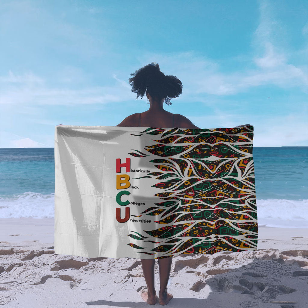 Historically Black Colleges Universities HBCU Sarong Pan African Colors Tribal Pattern Typography