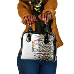 Historically Black Colleges Universities HBCU Shoulder Handbag Pan African Colors Tribal Pattern Typography