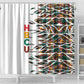 Historically Black Colleges Universities HBCU Shower Curtain Pan African Colors Tribal Pattern Typography