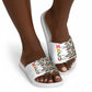 Historically Black Colleges Universities HBCU Slide Sandals Pan African Colors Tribal Pattern Typography