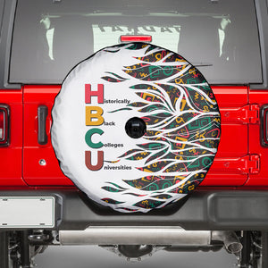 Historically Black Colleges Universities HBCU Spare Tire Cover Pan African Colors Tribal Pattern Typography