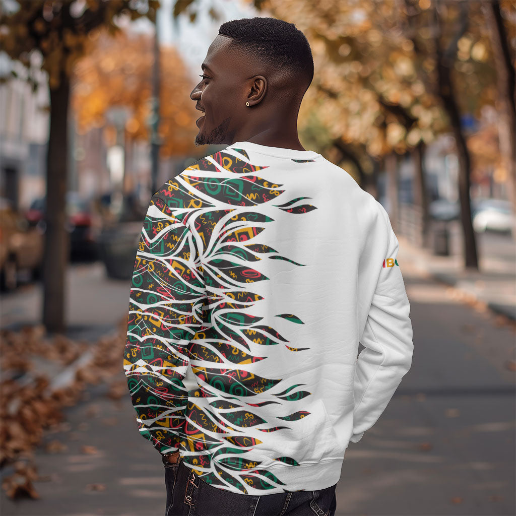 Historically Black Colleges Universities HBCU Sweatshirt Pan African Colors Tribal Pattern Typography