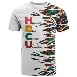 Historically Black Colleges Universities HBCU T shirt Pan African Colors Tribal Pattern Typography