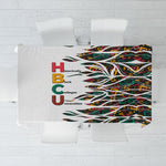 Historically Black Colleges Universities HBCU Tablecloth Pan African Colors Tribal Pattern Typography