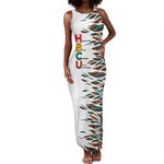 Historically Black Colleges Universities HBCU Tank Maxi Dress Pan African Colors Tribal Pattern Typography
