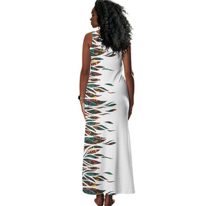 Historically Black Colleges Universities HBCU Tank Maxi Dress Pan African Colors Tribal Pattern Typography