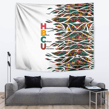 Historically Black Colleges Universities HBCU Tapestry Pan African Colors Tribal Pattern Typography