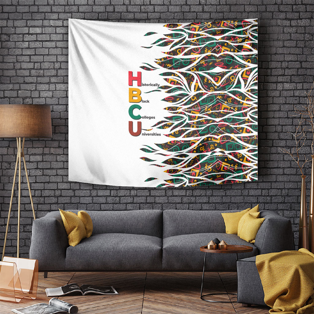 Historically Black Colleges Universities HBCU Tapestry Pan African Colors Tribal Pattern Typography