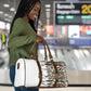 Historically Black Colleges Universities HBCU Travel Bag Pan African Colors Tribal Pattern Typography