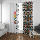 Historically Black Colleges Universities HBCU Window Curtain Pan African Colors Tribal Pattern Typography