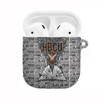 HBCU Black History Legacy AirPods Case Word Cloud African Shield Knowledge Book