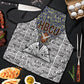 HBCU Black History Legacy Apron Word Cloud African Shield Knowledge Book