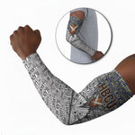 HBCU Black History Legacy Arm Sleeves Word Cloud African Shield Knowledge Book