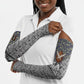 HBCU Black History Legacy Arm Sleeves Word Cloud African Shield Knowledge Book