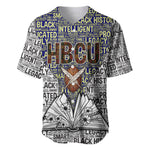 HBCU Black History Legacy Baseball Jersey Word Cloud African Shield Knowledge Book